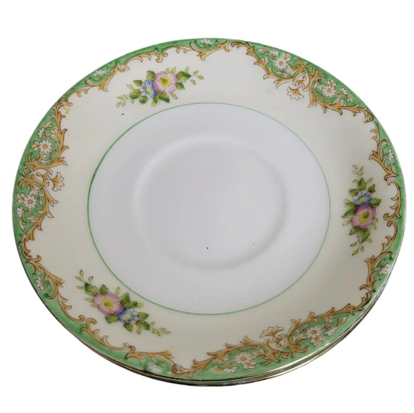 Vintage Nortake Handpainted Japan China  Cup & 2 Saucer Set - Picture 3 of 4